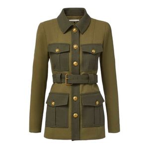 🧥 🆕 Veronica Beard Sonoma Boxy Flap-Pocket Jacket